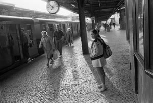 Girl Awaiting Train