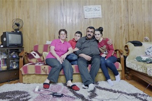 Primary school teacher and Laz language teacher Ali Gümüş at his home in Arhavi city center.