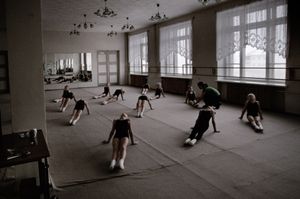 Dance class in Vorkuta’s Culture HouseThe Culture House is the town’s focal point. Everything happens here, from political speeches to heavy metal concerts. There is even a botanical garden.