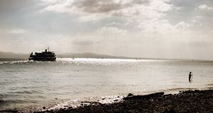 Departing Ferry   © Seán Duggan