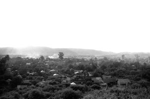 The gold mining village of Sintku Township, Mandalay Division, Myanmar. Gold mining is the major industry here, with over 30 mines in the area. © Spike Johnson