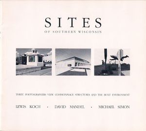 cover- "Sites of Southern Wisconsin" exhibition catalogue, Turtle Press, Beloit WI, 1981 (design, LK)