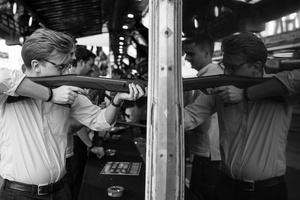 Shooting him self
