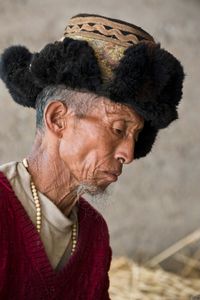 Zhi Shi Dun Zhu, a 75-year old veteran of the road, at Adong © Michael Freeman