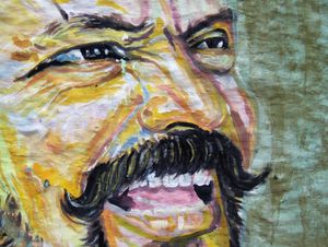 Expressionist portrait, Madurai, Tamil Nadu, 2010.