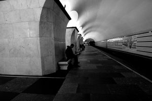 'Moscow Metro Platform'