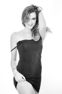 Alessandra bw white
