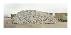 2018_series, #raw_material; Cobblestonemountain; 200 cm x 100 cm; Digitalprint, framed