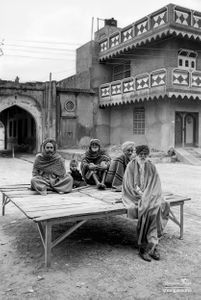 Men socialising in the village square | Dhanda, Punjab.