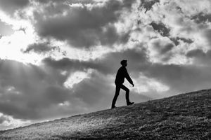 Man on the hill