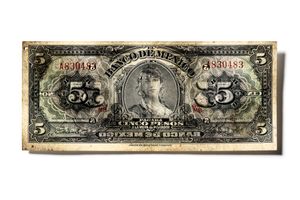 MEXIKO 5 DOLLARS front, 1961