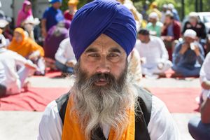 Portrait of Sikh man