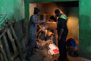 Men at Bakery Work #2