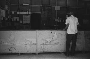 a man at the counter