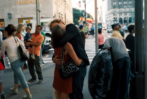 Kiss in Manhattan with Homeless Man