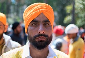 Portrait of Sikh man