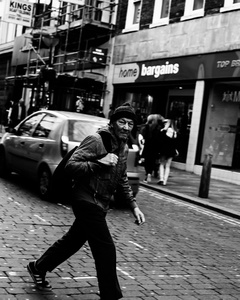 Walking into a frame