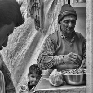 Father and Son Lunch Stand