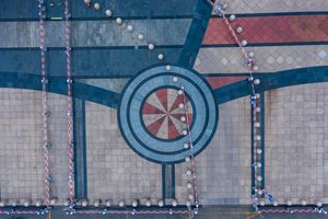 The  landscape of school  gate