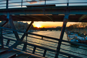 Sunset on the Seine River, Paris