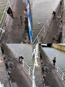 Magnet fishing.