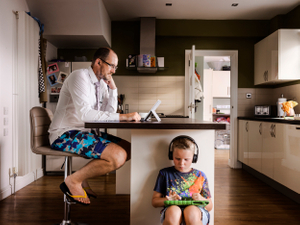 The kitchen.