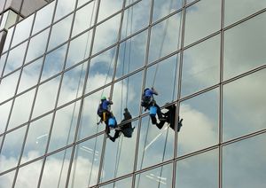 climbing in the clouds