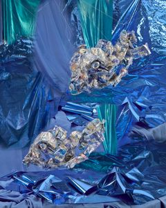 Aluminum Blue Fish #1