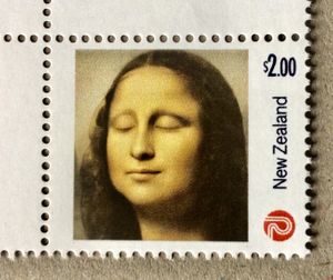 Mona Lisa  NZ Postage Stamp