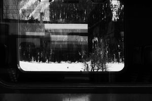 Radiography of a journey. Bernina Express from Tirano to St. Moritz