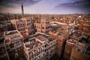 Sana'a, Yemen: Historical old town of Sana'a, a Unesco World Heritage site. © Matjaz Krivic