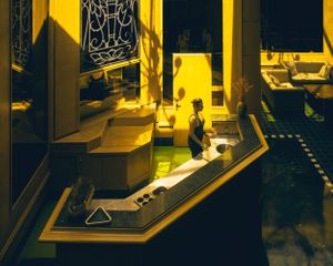 Aboard the sinking Titanic