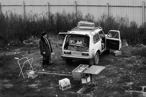 Pigeons transportation / Russia, Samara, 2014