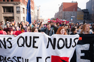 Students protest in Montreal