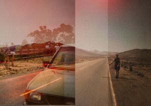 Double page spread from book