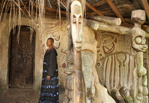 DETERMINATION (2010)  "I was married to a man who had fifteen wives and more than sixty-two children. I managed to get out of it by doing hand-painted Adire and weaving.  I worked.  No one established me. You have to have determination."                                   -