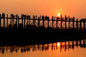 U Bein Bridge Sunset