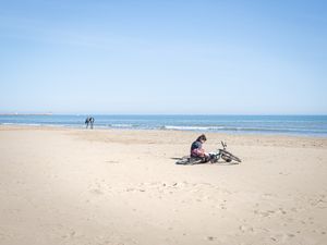 The lone biker