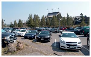 "Twentyone Yellowstone Parking Lots" © 2013, Lewis Koch