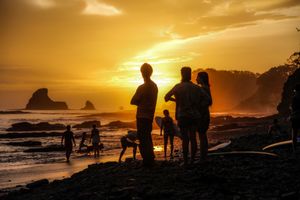 Atardecer en Playa Maderas, Rivas, Nicaragua