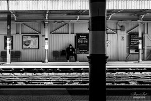 Waiting at Enfield Chase Railway Station