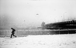 Snow storm in Karakoy