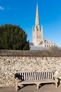 Norwich Cathedral from The Close