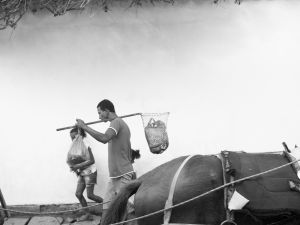 Man with Net and Children