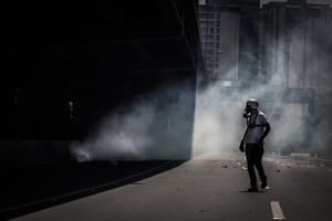 Tear Gas is in the air