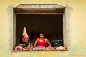 Meat for Sale, Trinidad.