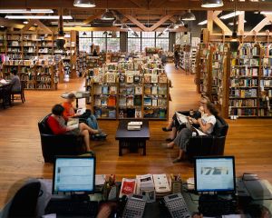 Info Desk, Elliott Bay Book Co., Seattle
