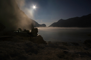 Moon on earth