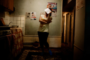 The interior of a foreign language student’s home near Chilonzor.