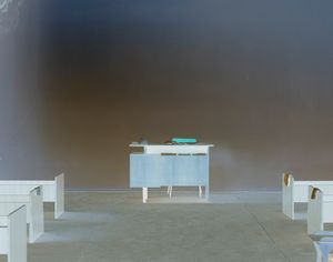The abandoned kindergarten in the Russian coal mining ghost town Pyramiden in Svalbard.